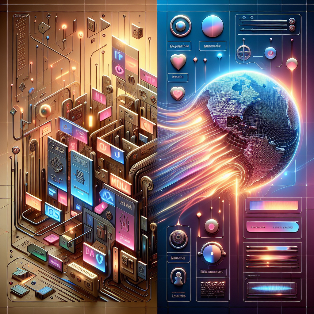 Illustration showcasing Translation Plugins vs full automation platforms for multilingual websites, highlighting SEO and speed benefits.