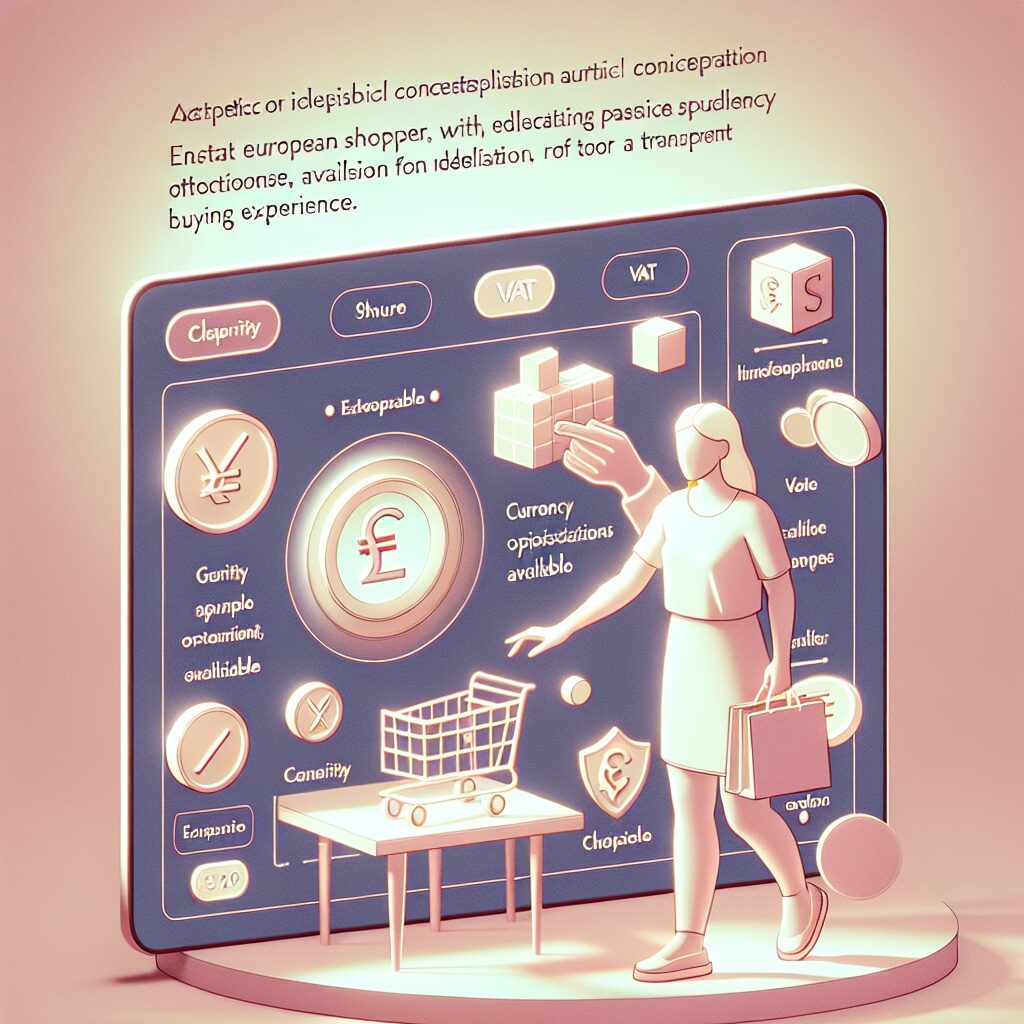 EU checkout best practices with local VAT and multi-currency options for European online shoppers.