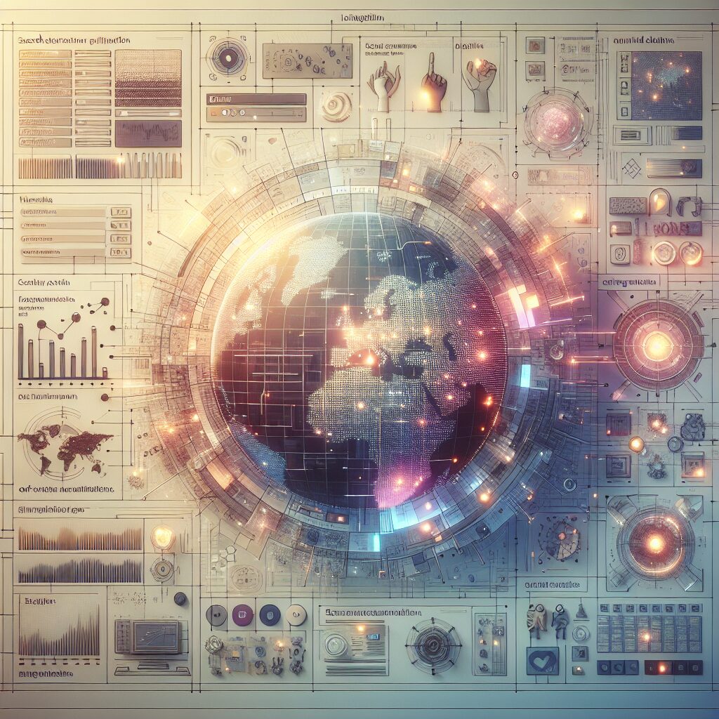 International SEO tools like Semrush, Ahrefs, and DeepL displayed on a screen with a global map background representing multilingual SEO strategy.