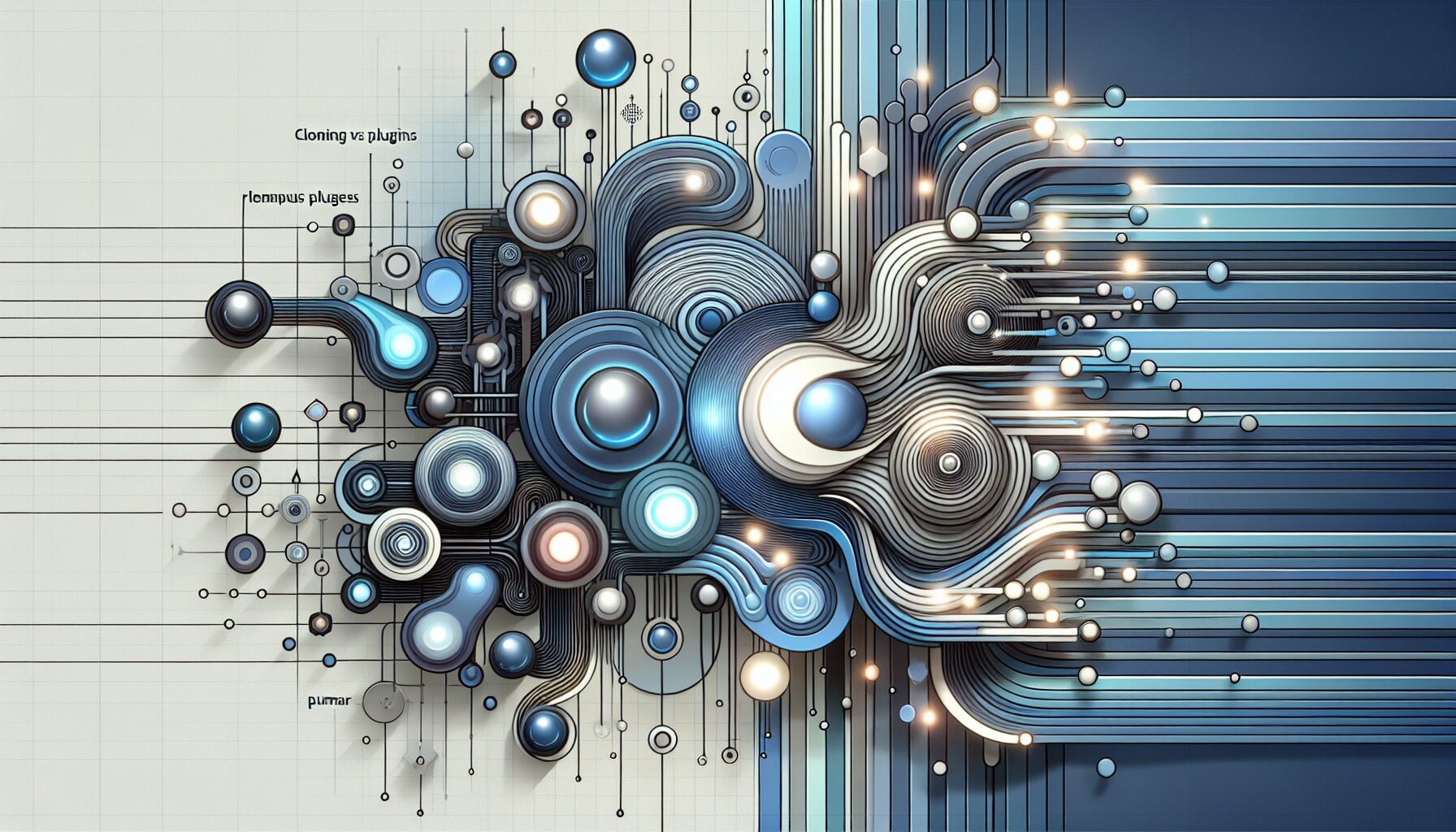Visualization of Shopify multilingual strategy comparing cloning and plugins for international ecommerce growth.