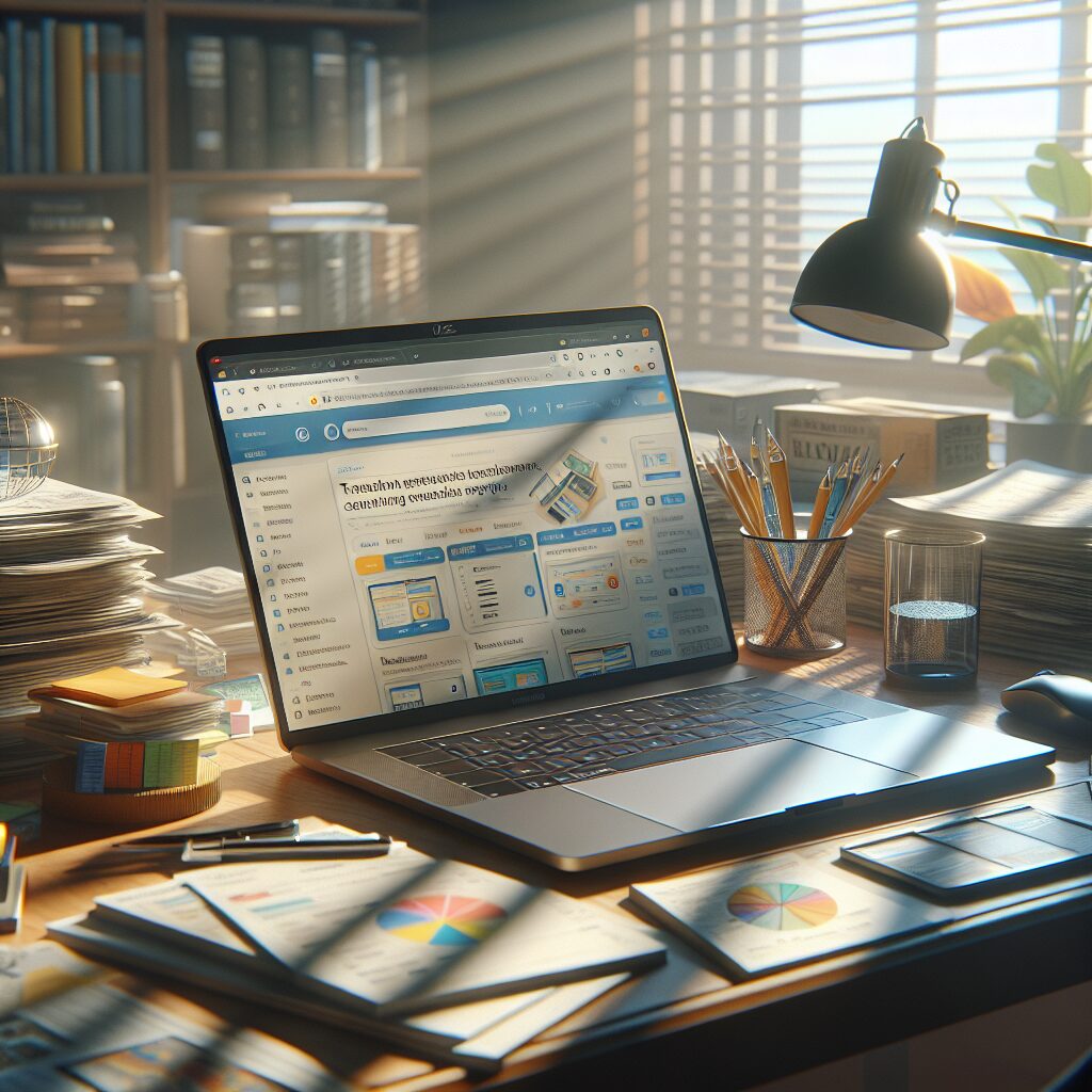 Professional workspace showing Shopify and WordPress dashboards with multilingual tools and documents, reflecting multilingual Shopify costs.