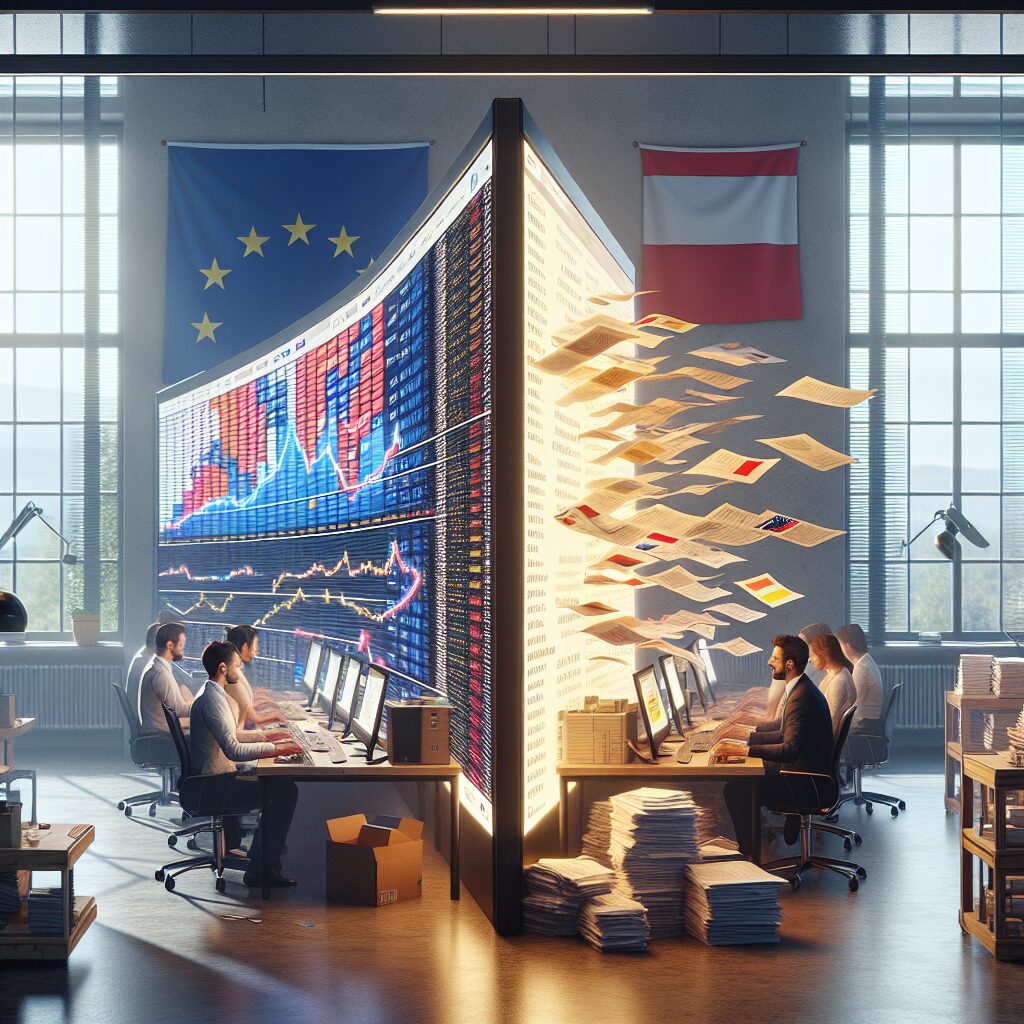 An EU business interface illustrating website translation Europe via automation versus manual methods in a scalable digital setting.